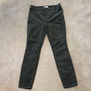 LOFT Olive Corduroy Pants